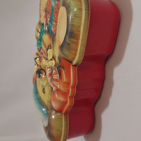Ullman Cole Vintage Christmas Cookie Treat Container Large Teddy Bear VGC - Picture 5 of 9
